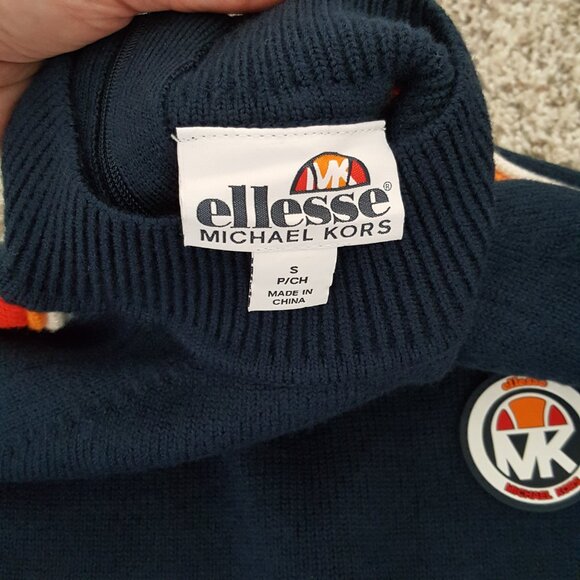 Exclusive Collab Michael Kors X Ellesse Merino Wool Mock-Neck Sweater Apres Ski - Picture 12 of 14
